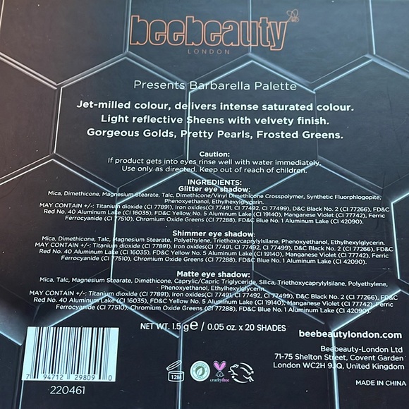 Beebeauty BARBARELLA PALETTE. NEW! - Picture 5 of 5